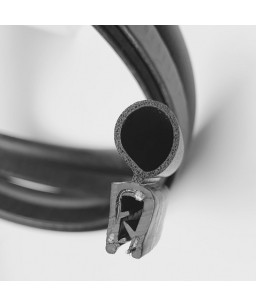 Joint en U avec tube d'étanchéité souple pour tôle de 1 à 3 mm - lg 25 m