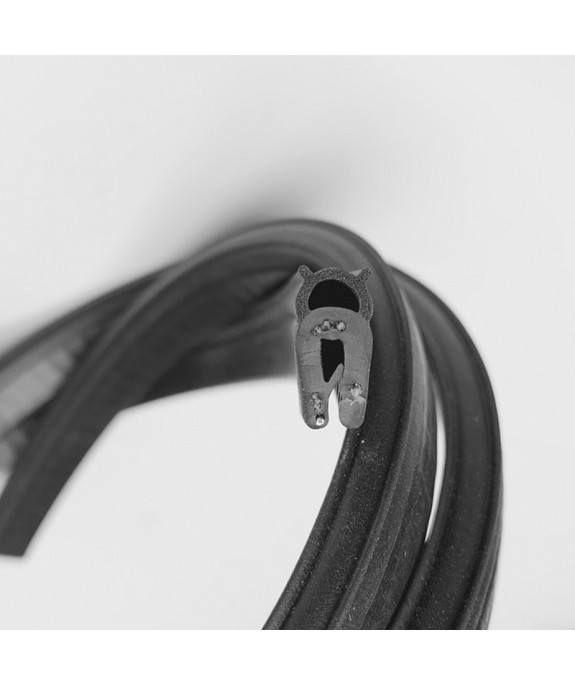 Joint en U avec tube d'étanchéité souple pour tôle de 1 à 2 mm - lg 25 m