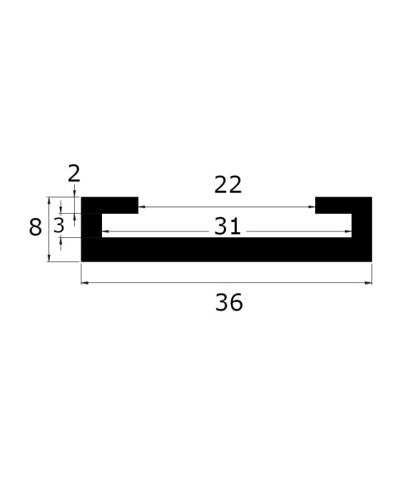 Protection de plat acier 30 x 3 mm