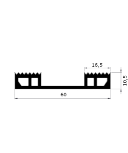 ep7110- Joint drainant support de plaque - Lg 25m